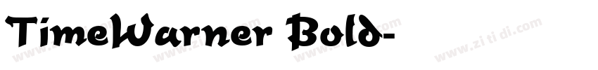 TimeWarner Bold字体转换